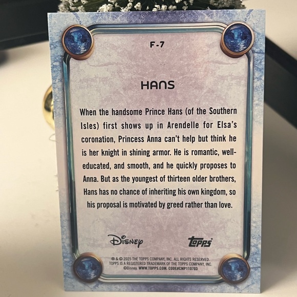 Disney Topps Wonder 2025 Elsa Character Card with Blue Accents - Cards set of 6 - Picture 5 of 13